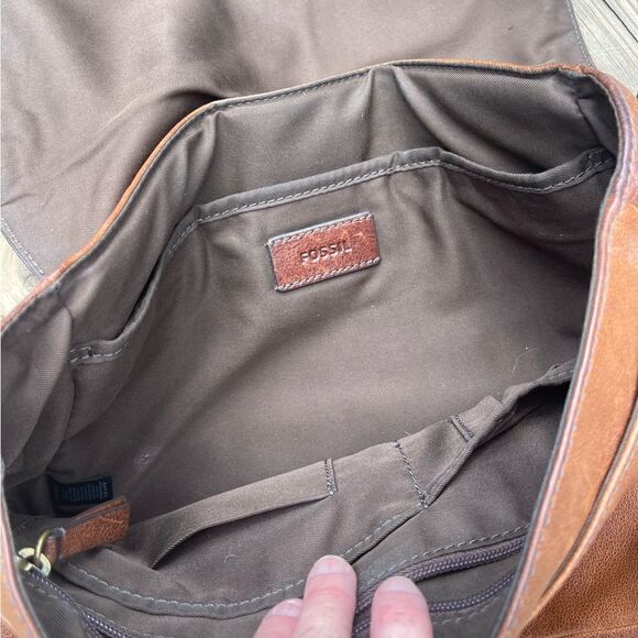 Fossil leather crossbody bag - Picture 8 of 9
